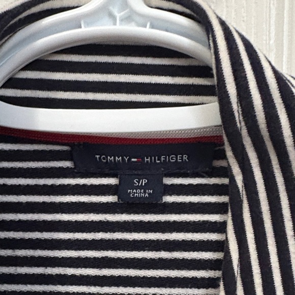 Tommy Hilfiger Striped Blazer with Button Accents - Picture 2 of 7